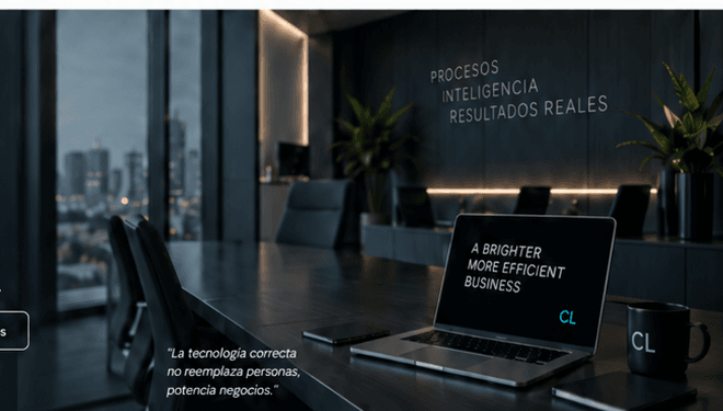 Sala de juntas moderna con tecnología empresarial